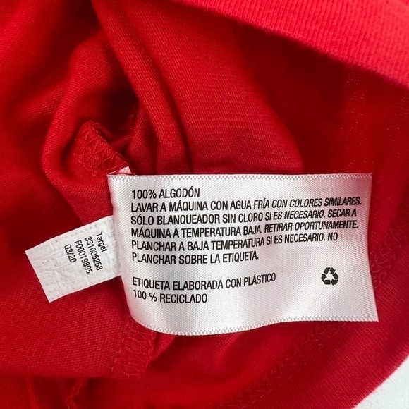 NWT Wild Fable Red Long Sleeve Cropped Boxy T-Shirt Size Large Women’s - Picture 7 of 7